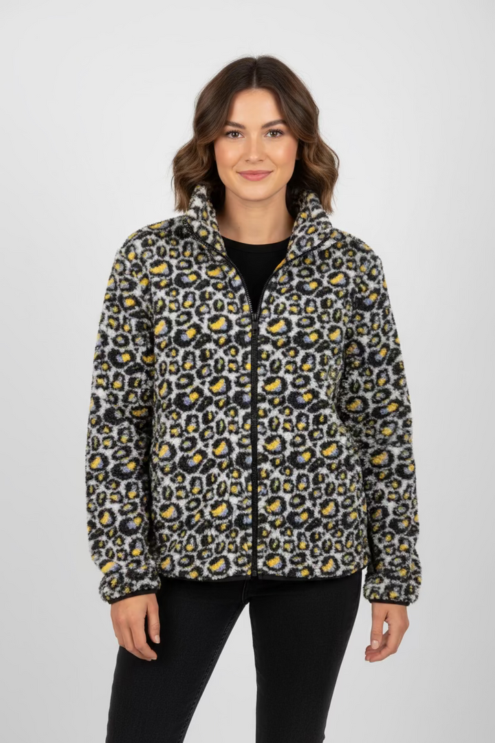 Daily Sports Water Leopard Full Zip Jacket