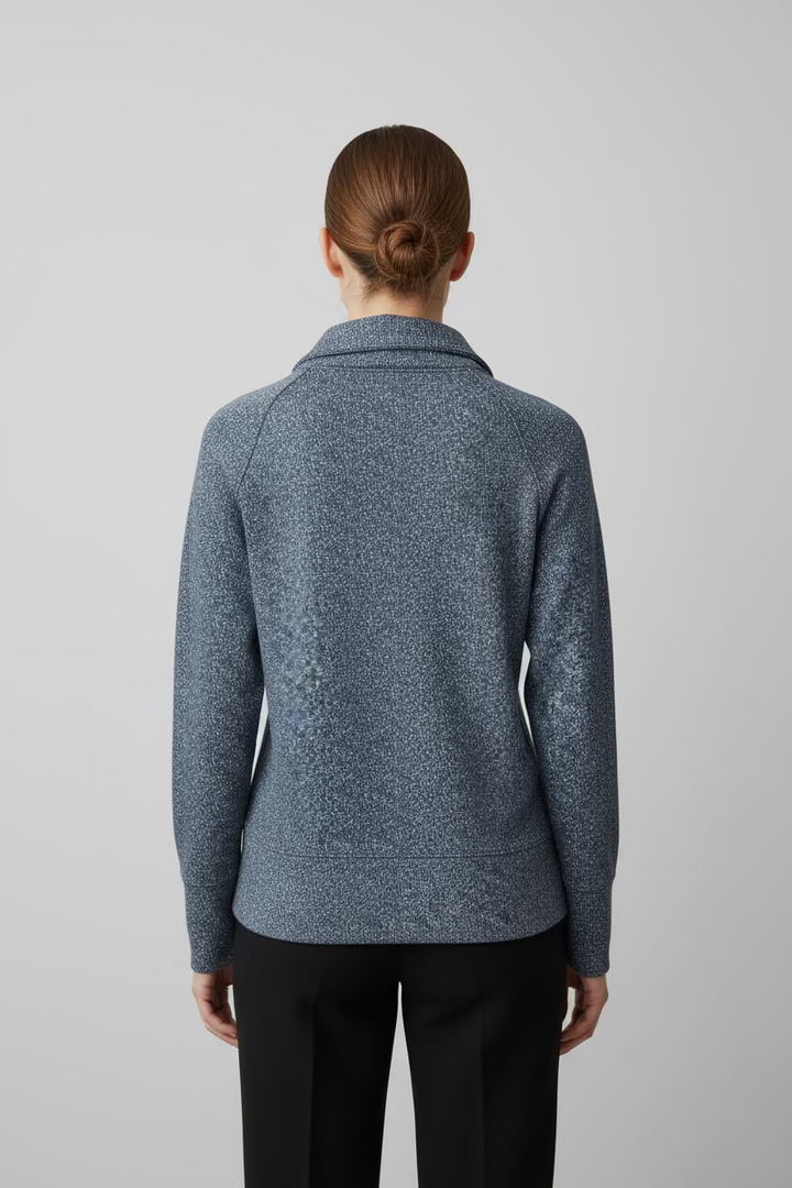 Black Clover Womens Chloe Zip Pullover - Black Sand