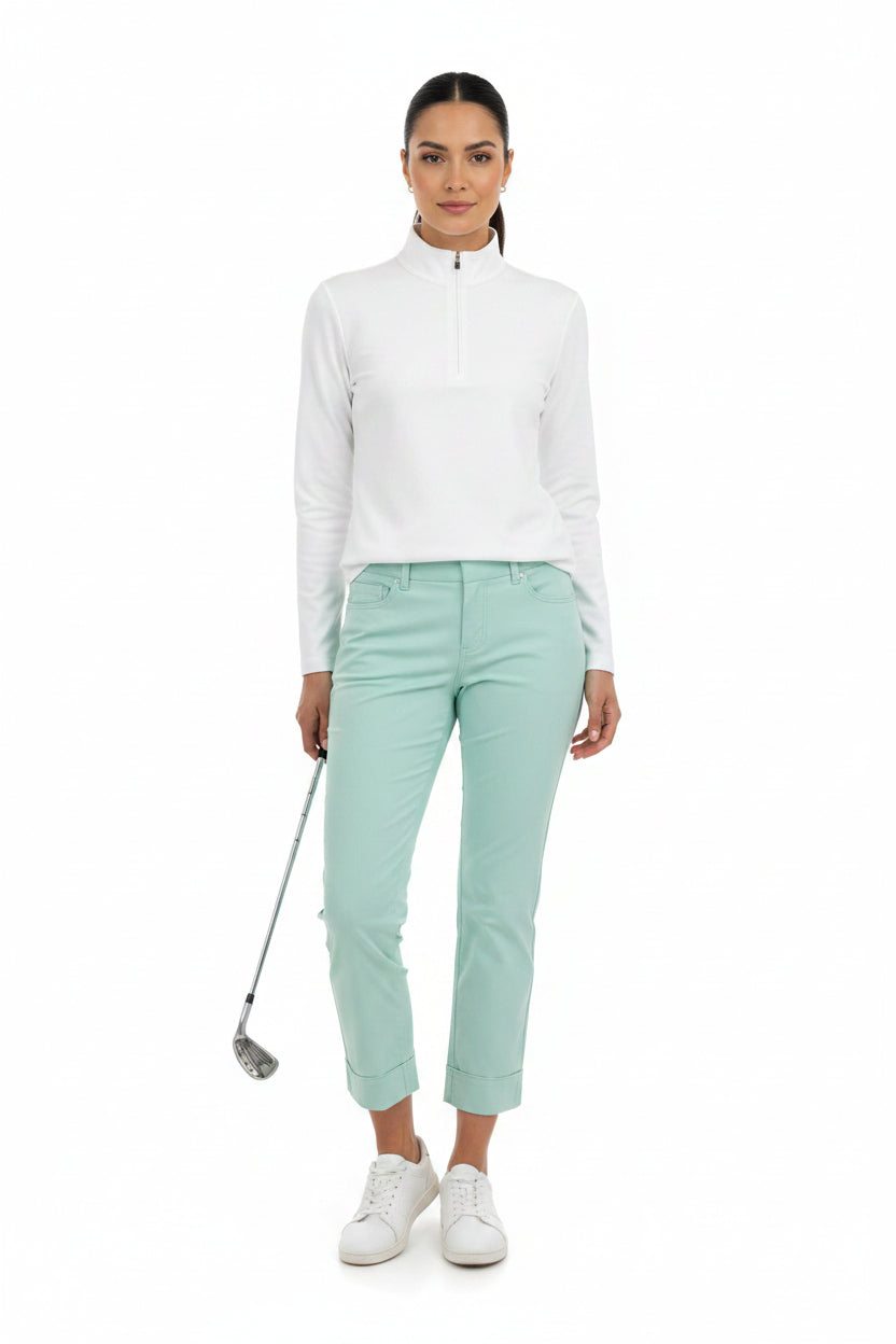 Daily Sports Lyric Womens High Water Ankle Pant - Foam Green