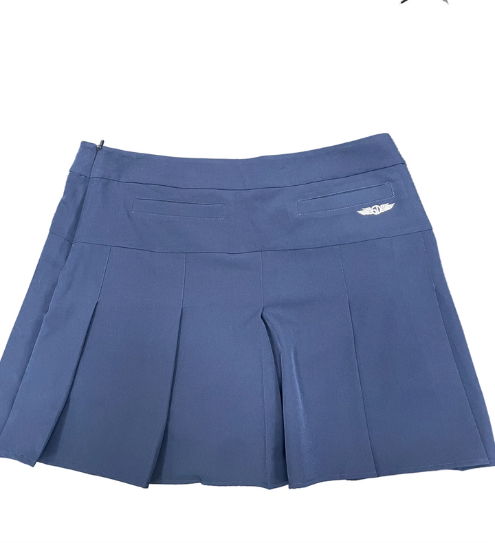 Straight Down Pleated Skort - Martina Navy