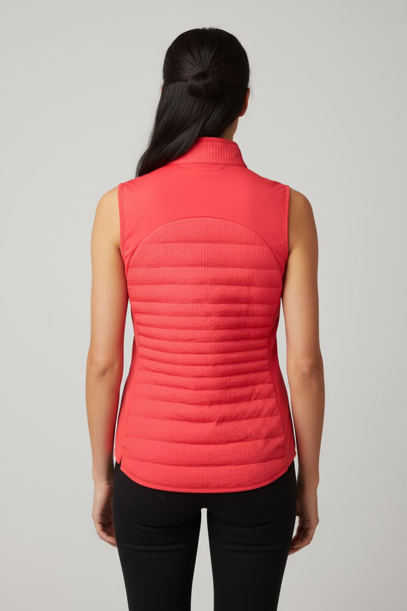 Peter Millar Womens Zip Vest - Red