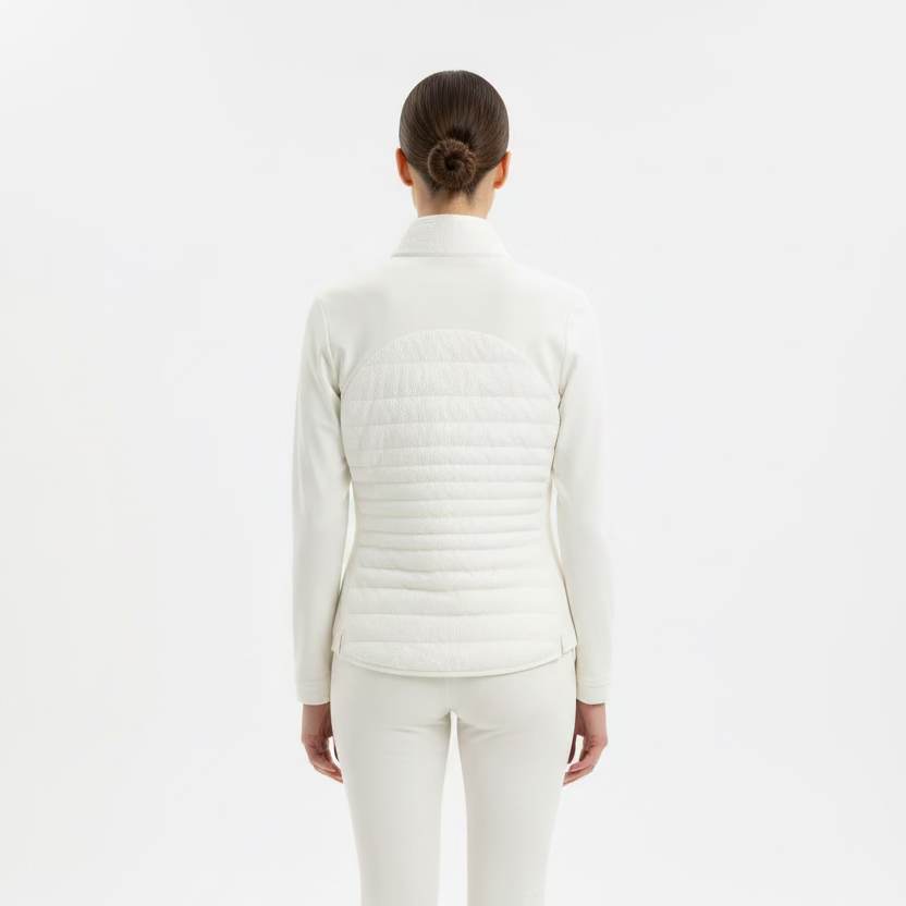 Peter Millar Womens Zip Jacket - Ivory