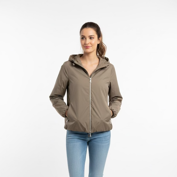 Peter Millar Womens Zip Jacket - Stone
