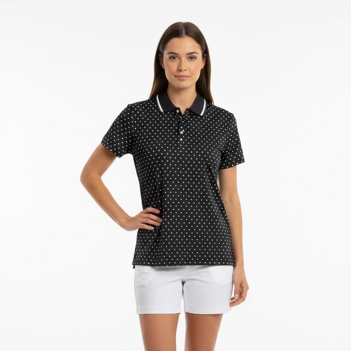 RLX Ralph Lauren Golf Concept 2.0 Short Sleeve Polo - Black/White