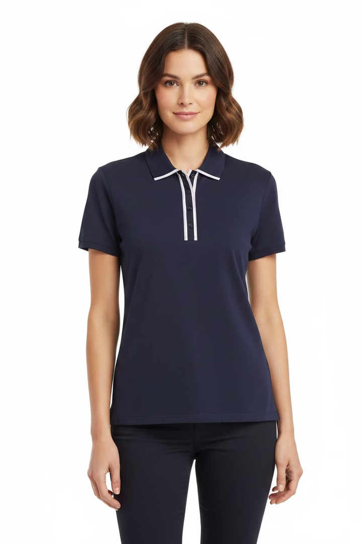 RLX Ralph Lauren Golf Concept 1.0 Short Sleeve Polo - Navy/Purple