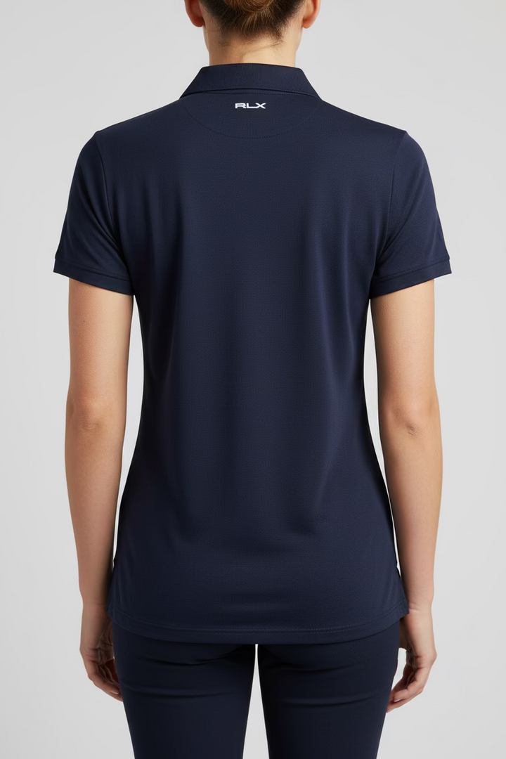 RLX Ralph Lauren Golf Concept 1.0 Short Sleeve Polo - Navy/Purple
