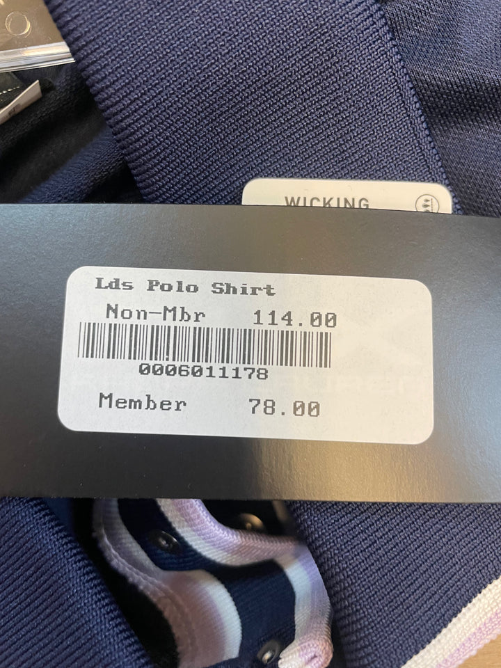 RLX Ralph Lauren Golf Concept 1.0 Short Sleeve Polo - Navy/Purple