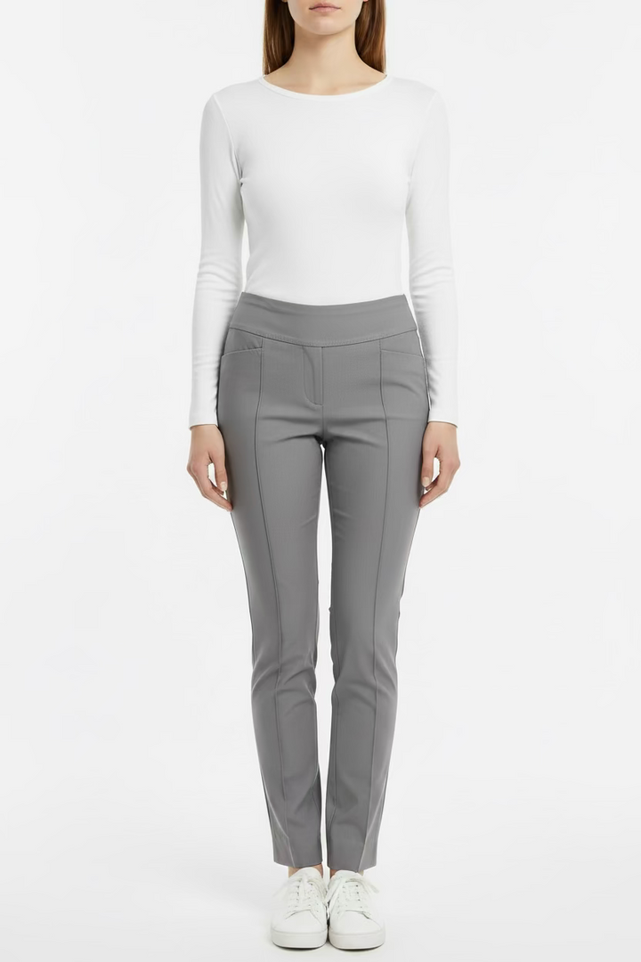 Jofit Womens Full Length Slimmer Pant - Grey