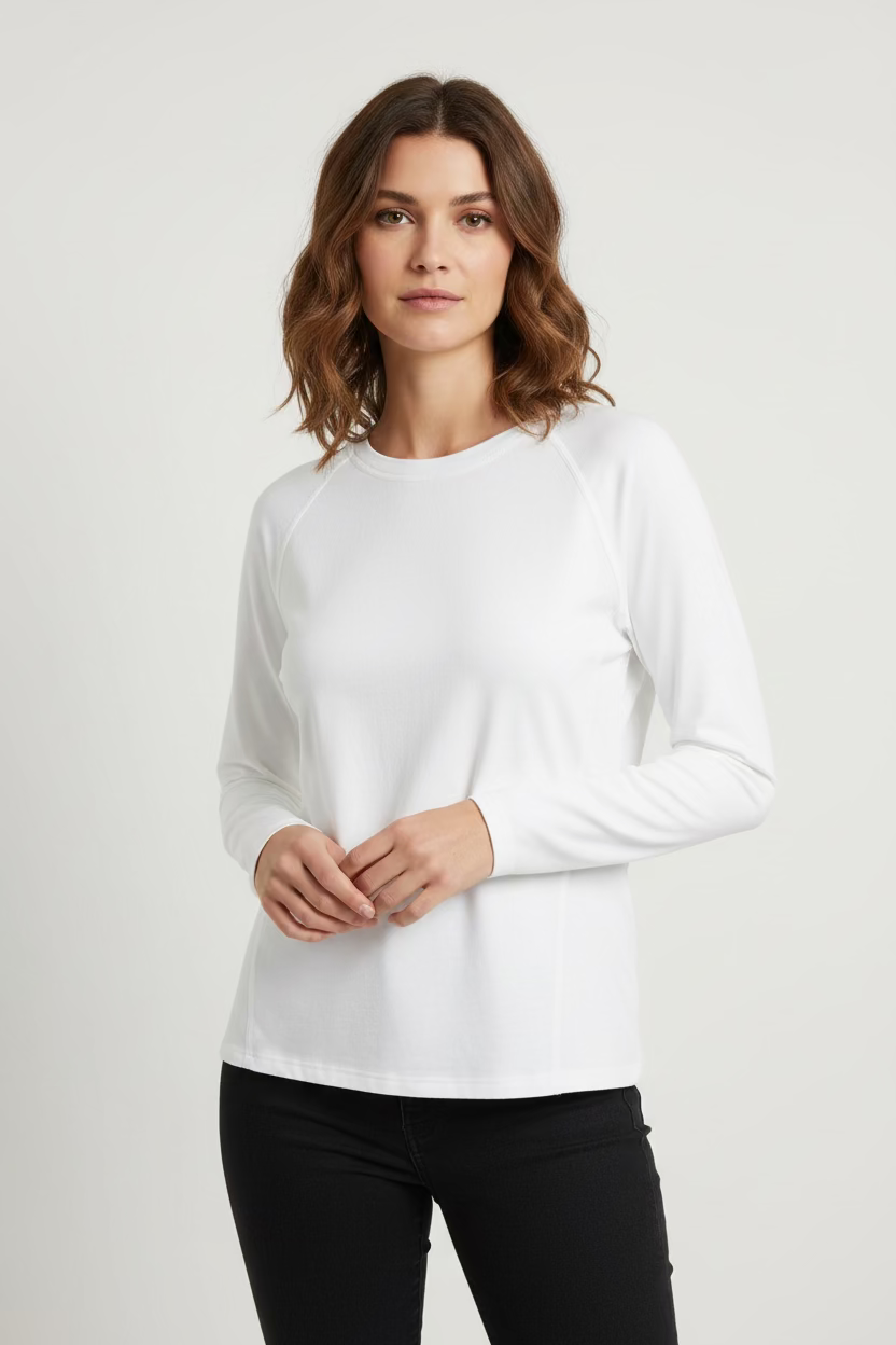 RLX Ralph Lauren Womens Long Sleeve Top - White