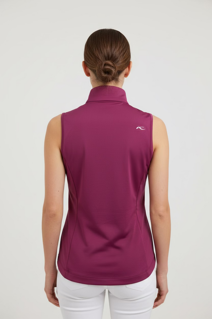 KJUS Womens Retention Zip Vest - Deep Ruby
