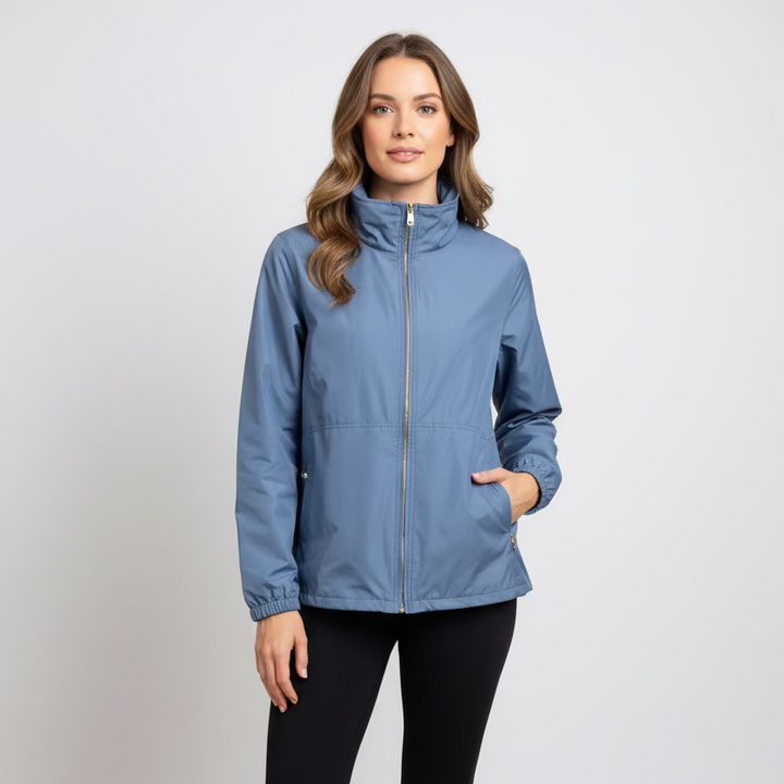 Fairway & Greene Womens Windbreaker Jacket (w/logo) - Loch Blue