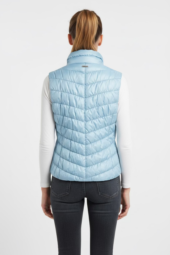 GGBlue Womens Heritage Zip Vest - Seashell Blue