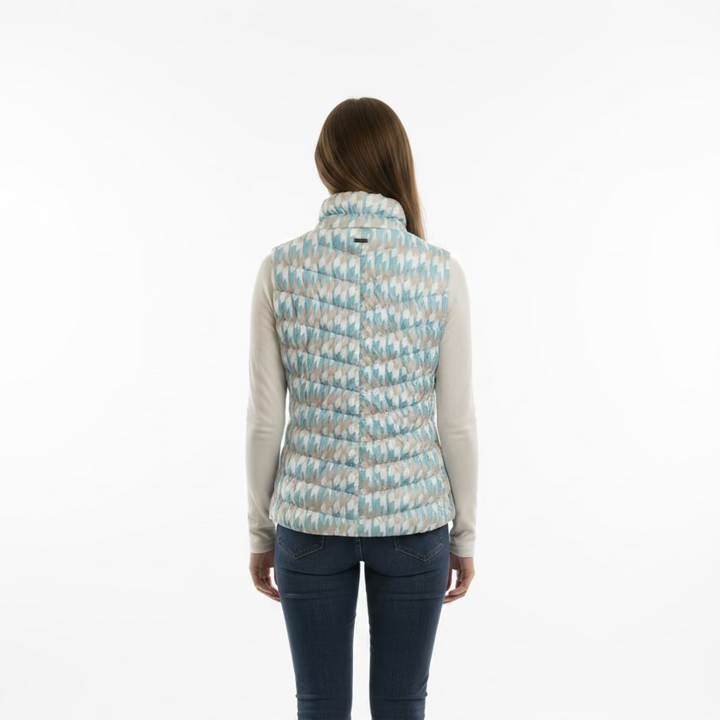 GGBlue Womens Heritage Zip Vest - Houndstooth