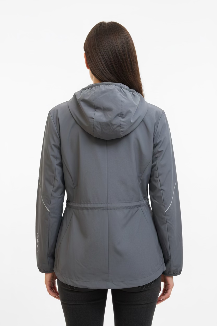 Sunice Womens Amelia Windbreaker Jacket - Charcoal