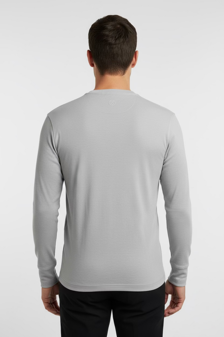 G/FORE Crewneck Layer Long Sleeve Shirt - Grey