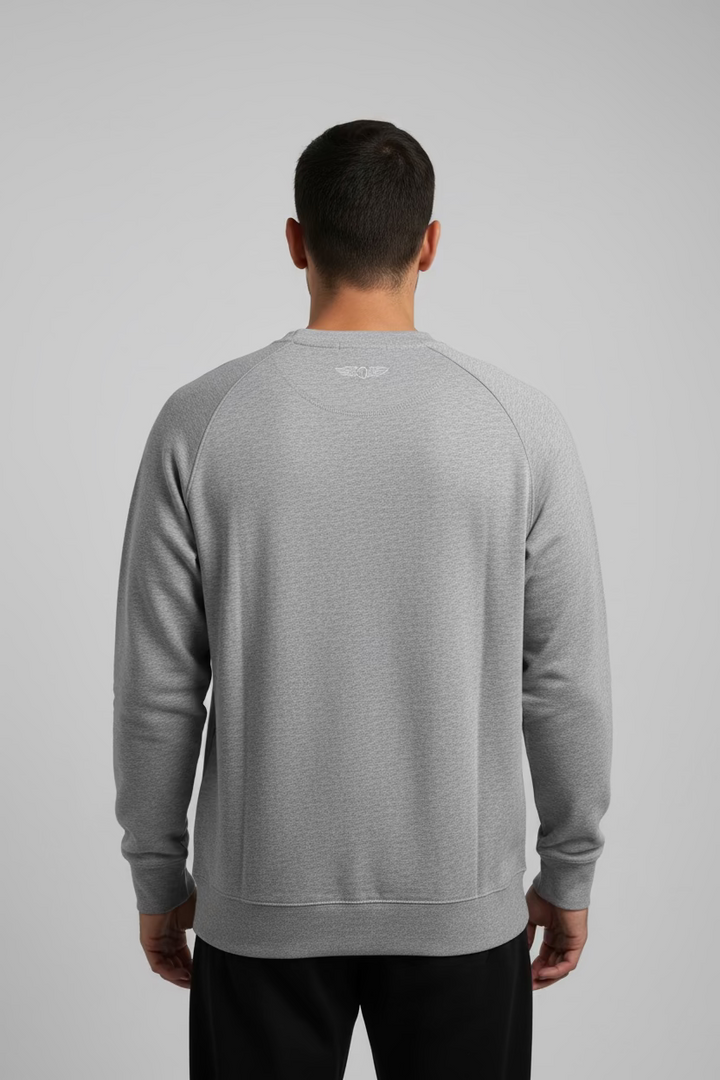 Straight Down Nathan 2.0 Crewneck Long Sleeve Shirt - Grey