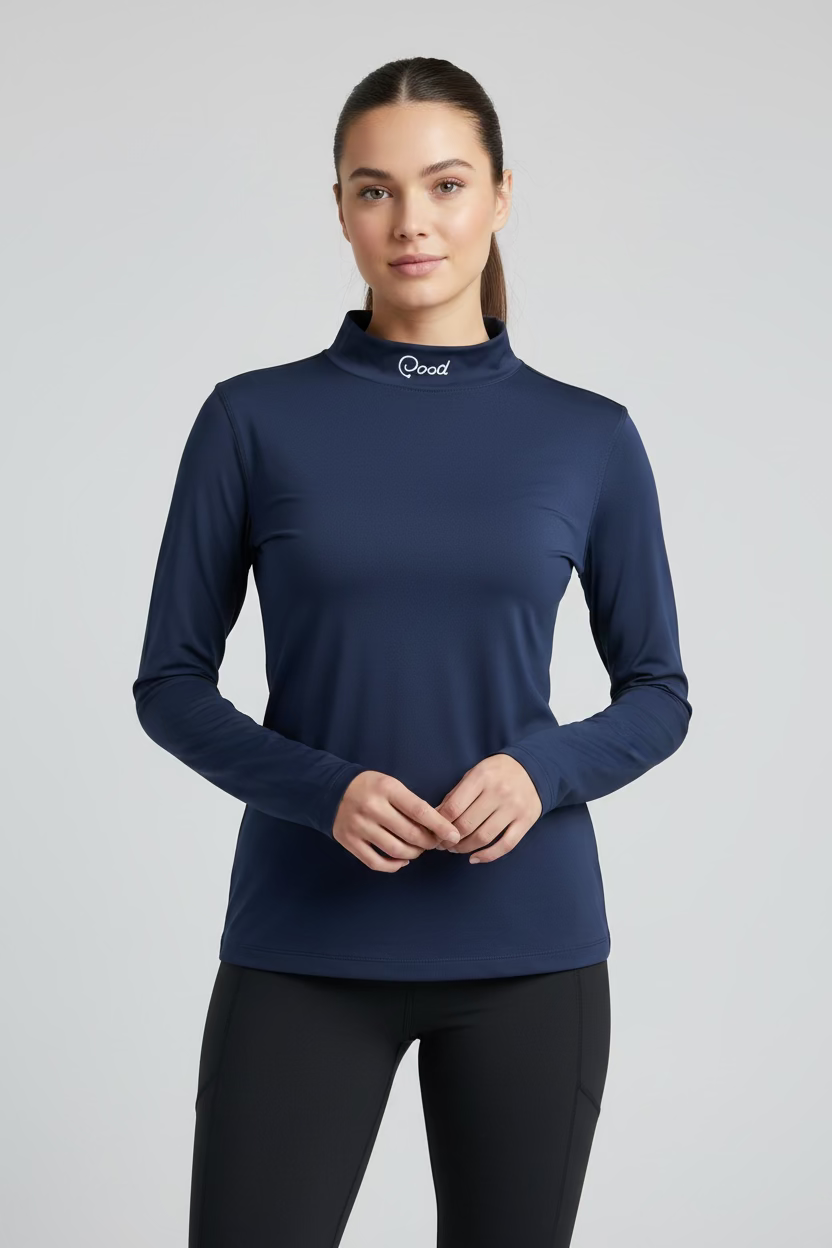 Good Good Long Sleeve Base Layer Top - Navy