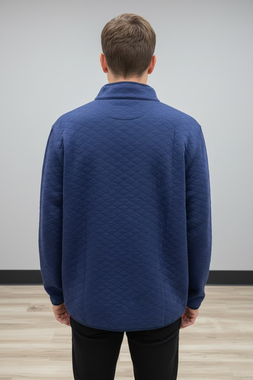 Holderness & Bourne Mens Long Sleeve Sullivan Pullover - Navy