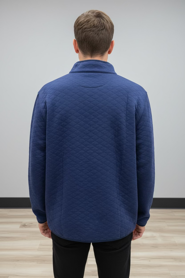 Holderness & Bourne Mens Long Sleeve Sullivan Pullover - Navy