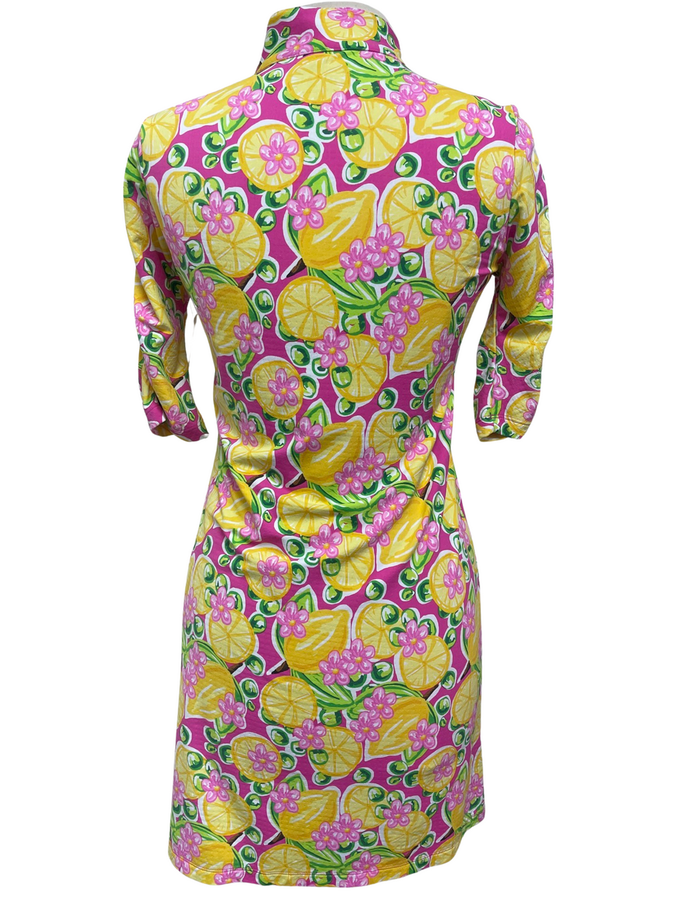 IBKUL Lemon Garden Dress - Small - Skorzie