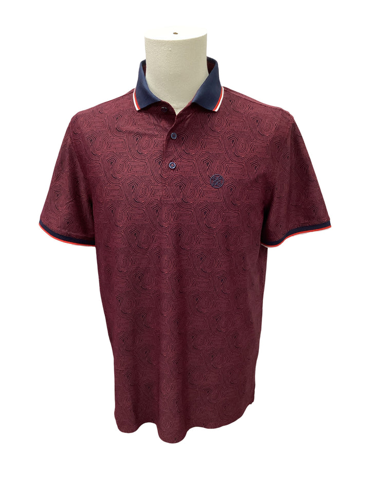 G/FORE Men's Fingerprint Tech Pique Polo, Size M