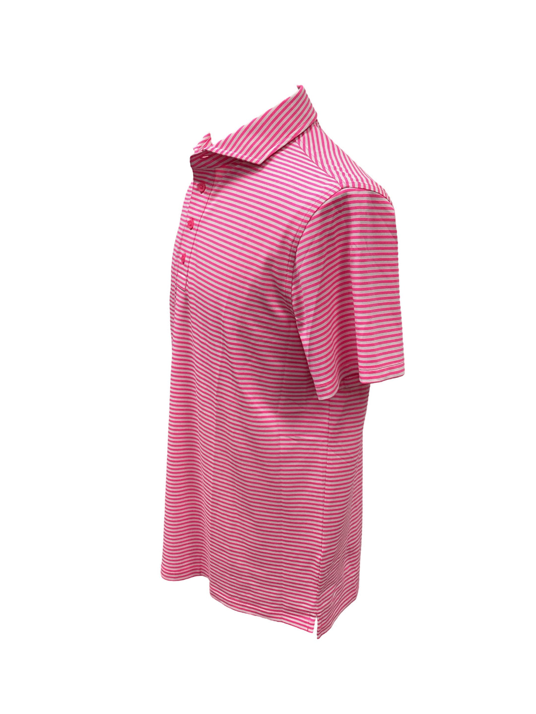 G/FORE Men's Feeder Stripe Tech Pique Modern Spread Collar Polo, Size M