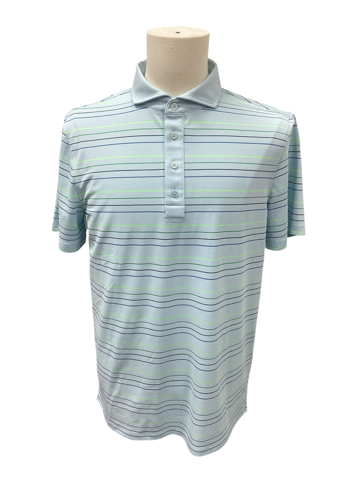 G/FORE Men's Multi Stripe Tech Pique Polo, Size M