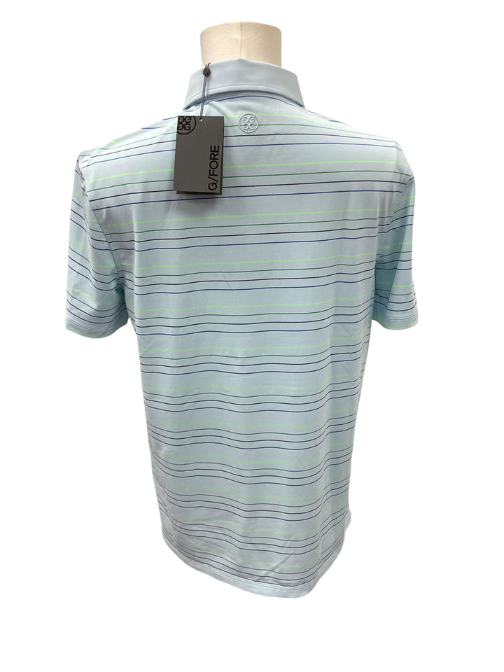 G/FORE Men's Multi Stripe Tech Pique Polo, Size M