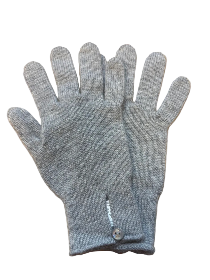 Johnstons of Elgin Gray Women's Knitted Cashmere Gloves