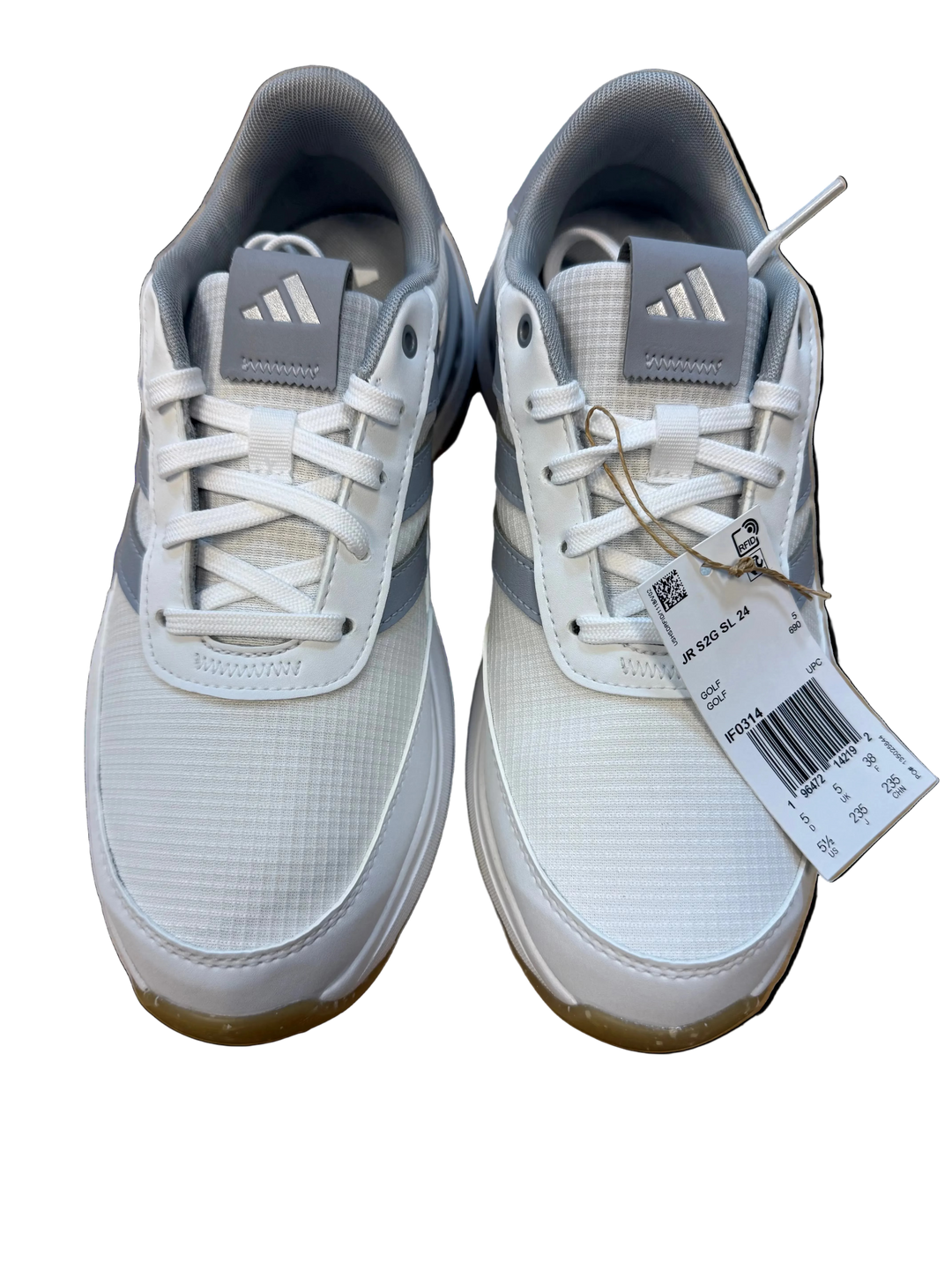 Adidas S2G Golf Shoes - White - Juniors - Skorzie