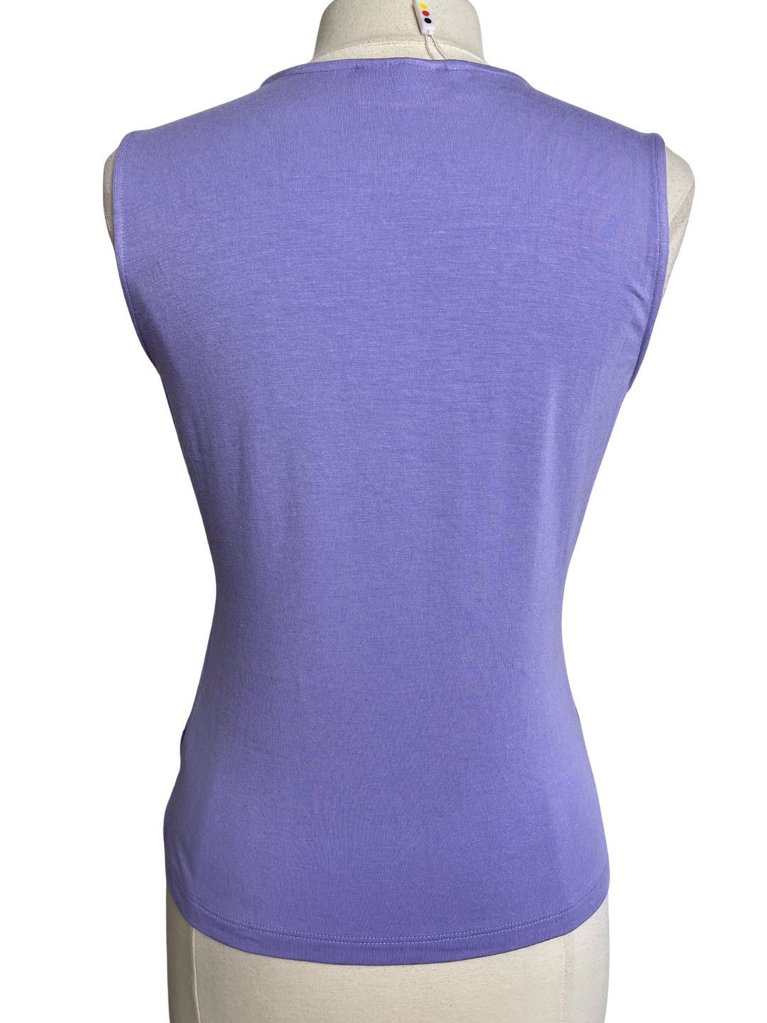 Swing Control Knit Jersey Sleeveless Top - Violet - Small - Skorzie