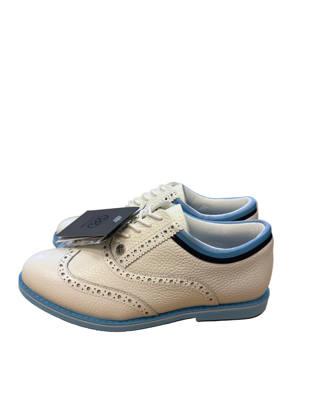 G/FORE Women's Grosgrain Brogue Golf Shoes - White - Size 7 - Skorzie