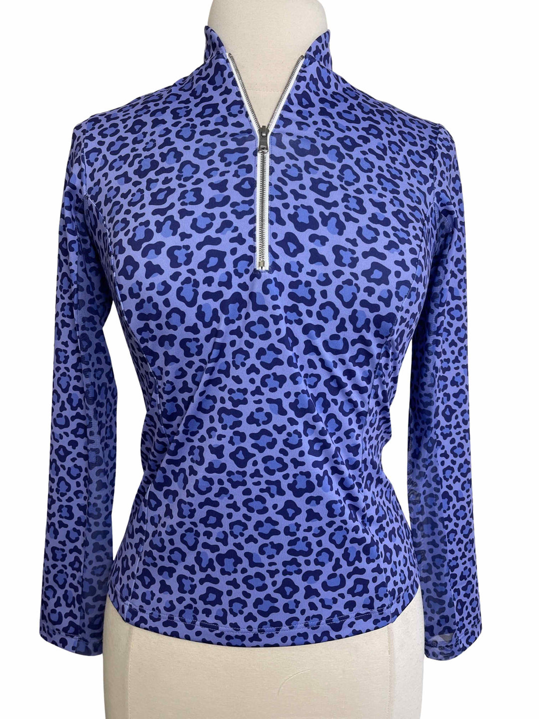 Amy Sport Katelyn 2.0 Long Sleeve Top - Purple Leopard- X-Small - Skorzie