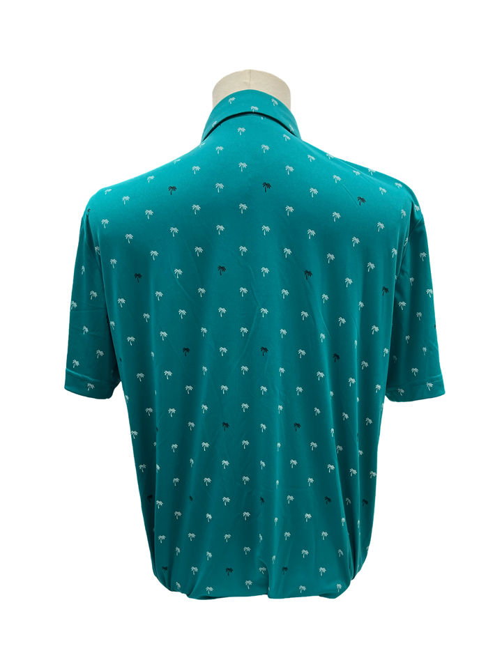 Mens Levelwear Groove Polo Top - Teal - Medium (FINAL SALE ITEM)