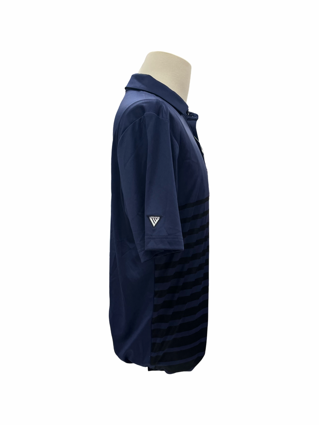 Mens Levelwear Tone Polo Top - Navy - Medium (FINAL SALE ITEM)