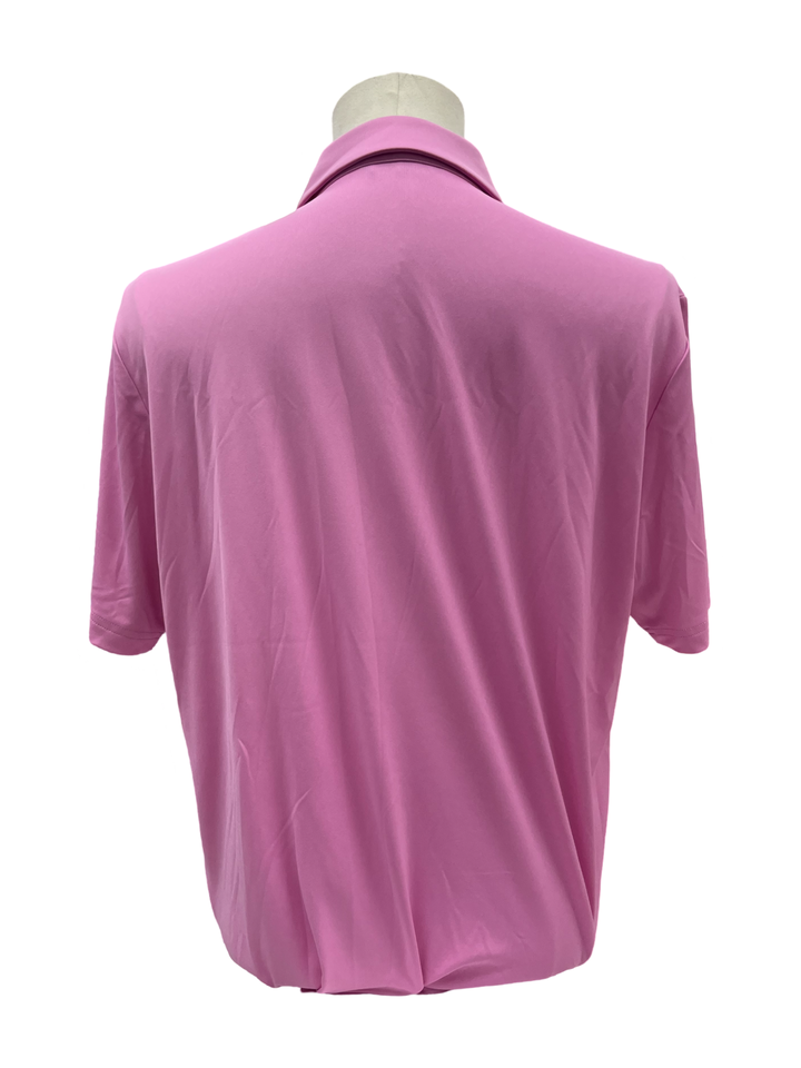 Mens Levelwear Tone Polo Top - Pink - Medium (FINAL SALE ITEM)