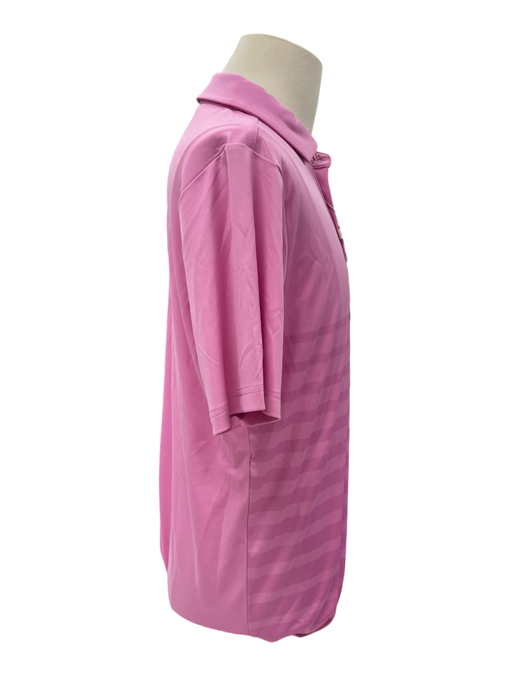 Mens Levelwear Tone Polo Top - Pink - Medium (FINAL SALE ITEM)