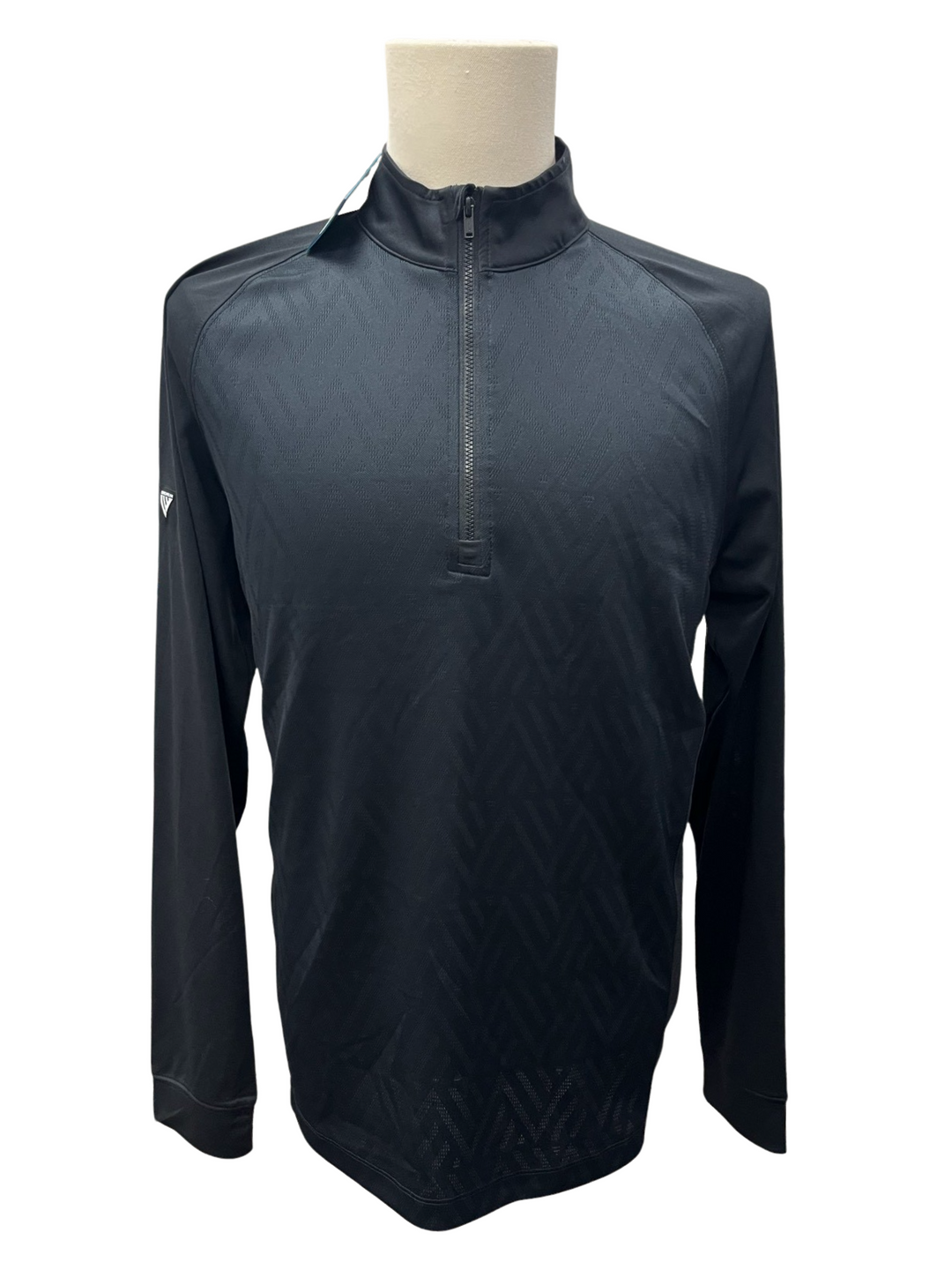 Mens Levelwear Radial 1/4 Zip Up Pullover - Black - Medium (FINAL SALE ITEM)