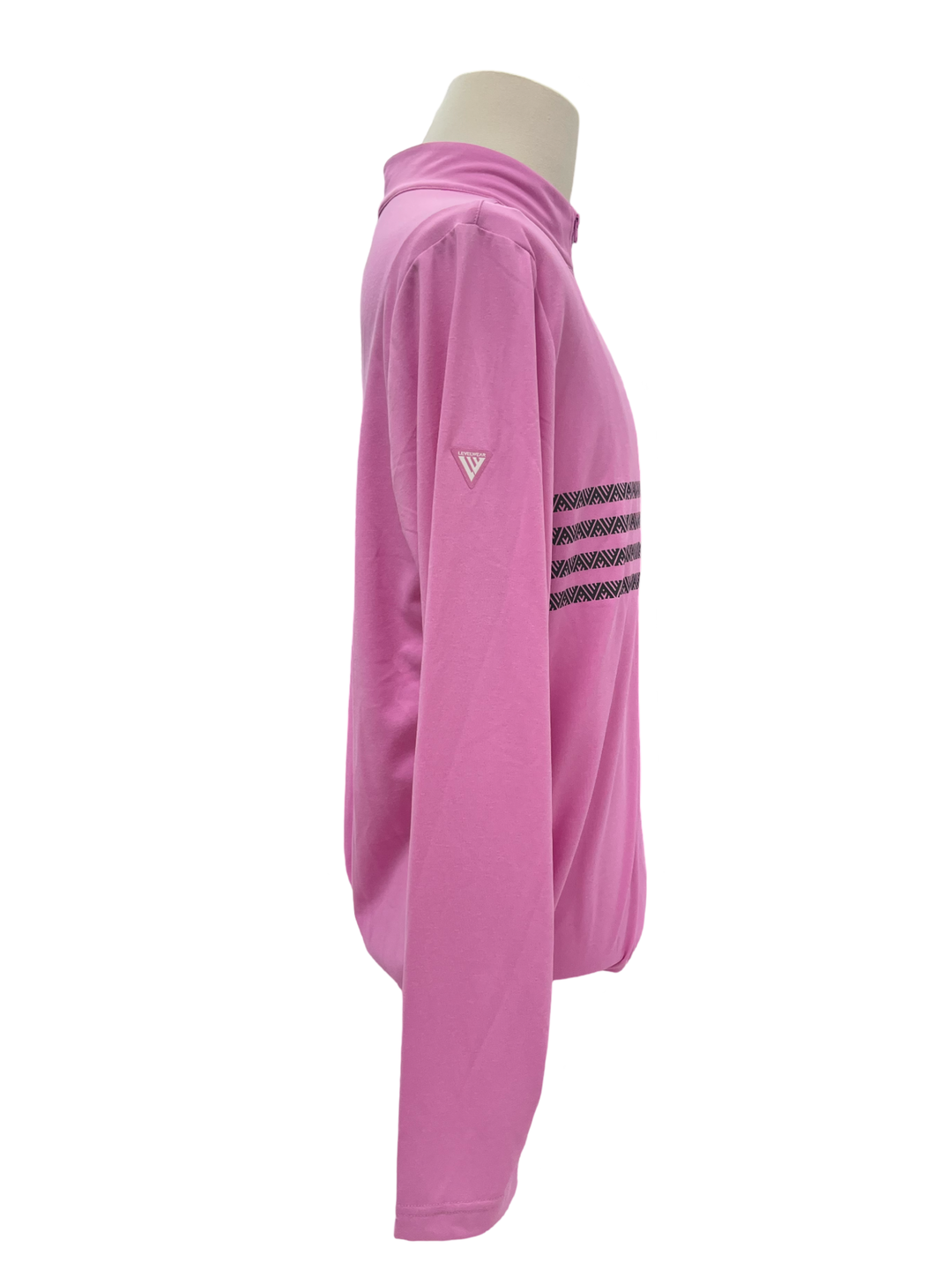 Mens Levelwear Asher 1/4 Zip Up Pullover - Pink- Medium (FINAL SALE ITEM)