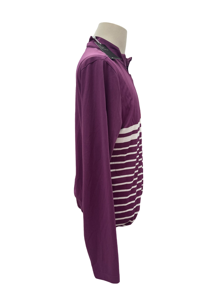 Mens Levelwear Draft 1/4 Zip Up Pullover - Purple - Medium (FINAL SALE ITEM)