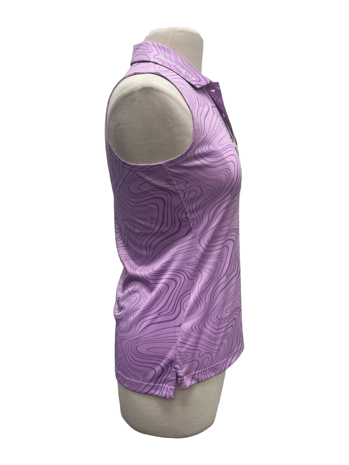 Levelwear Jazz Sleeveless Polo Tank - Purple - Small - NWT (FINAL SALE ITEM)