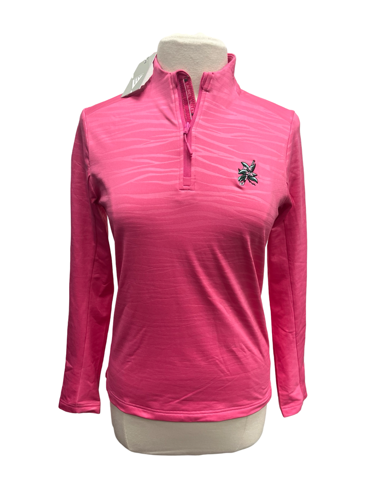 Levelwear Patina 1/4 Zip Up Pullover - Pink - Small - NWT (FINAL SALE ITEM)