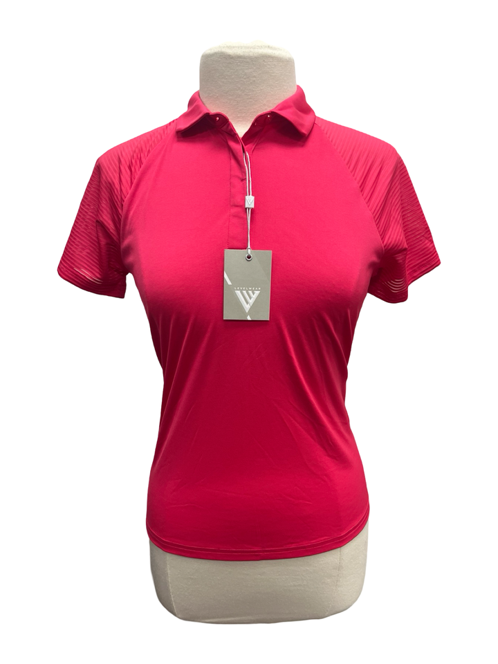 Levelwear Balsam Polo Top - Pink - Small - NWT (FINAL SALE ITEM)