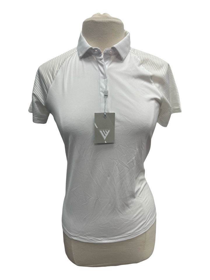 Levelwear Balsam Polo Top - White - Small - NWT (FINAL SALE ITEM)