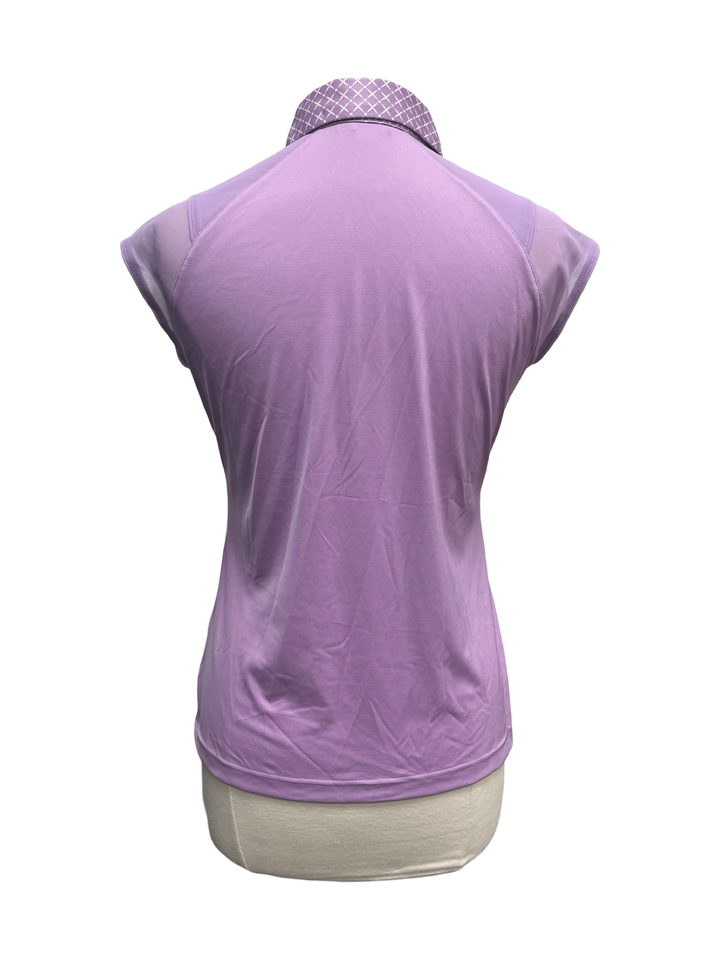 Levelwear Allure Polo Capsleeve - Purple - Small - NWT (FINAL SALE ITEM)