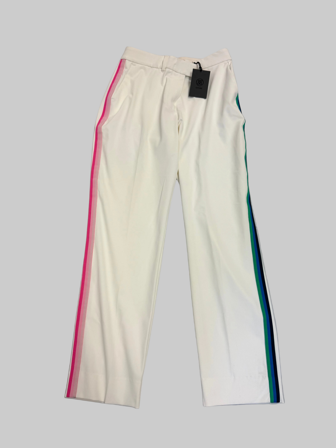 G/FORE Women's Side Stripe Tux Luxe Trouser - Snow - 4 - Skorzie