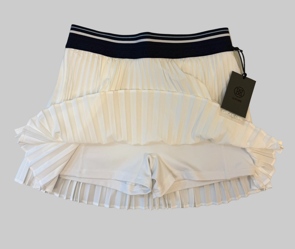 G/FORE OPS Women's Pleated Golf Skort (13”) - Snow - Small - Skorzie