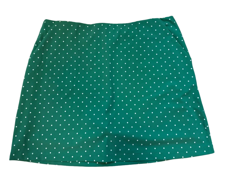 Jayebird Janie Classic Skort - Green/White Polka Dot - XL