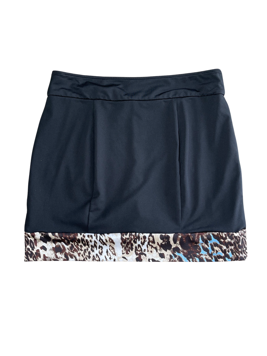 Kevin Hall Black Cheetah Skort- Large - Skorzie