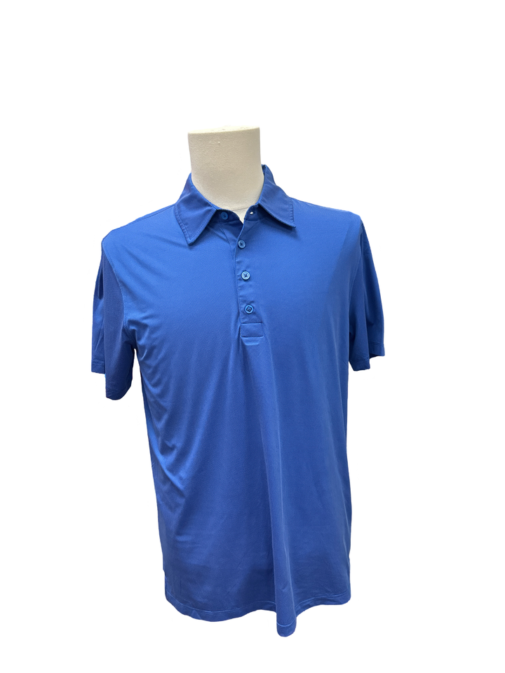 G/FORE Men's Birdseye Stitch Tech Pique Polo- Medium